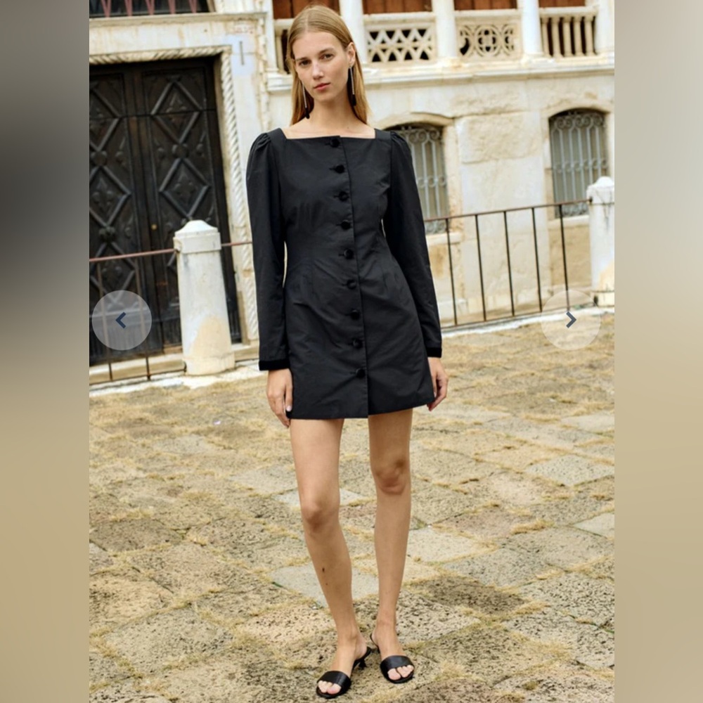 Ciao Lucia Antoinette Black Long Sleeve Dress